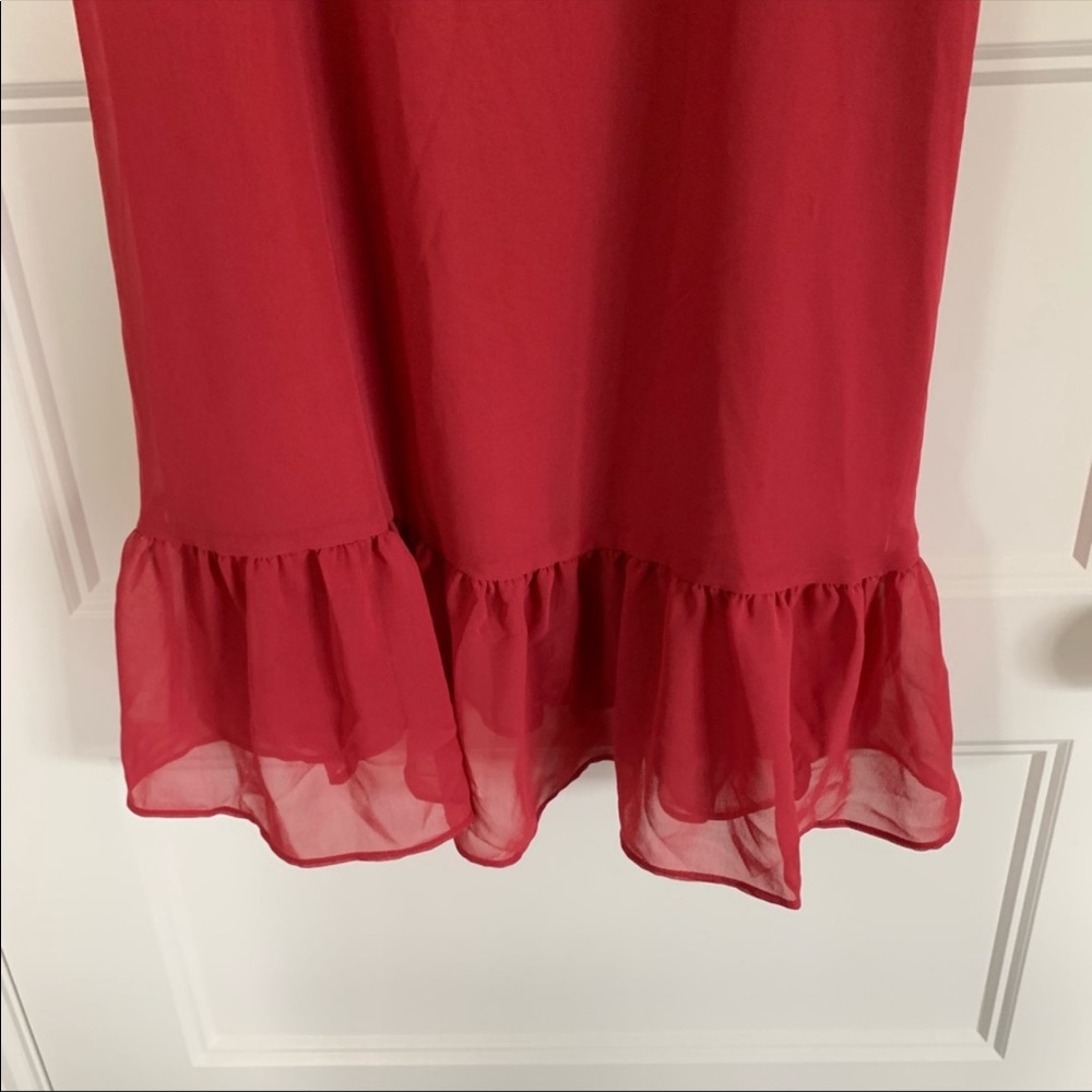Express floaty red mini dress - Picture 2 of 2